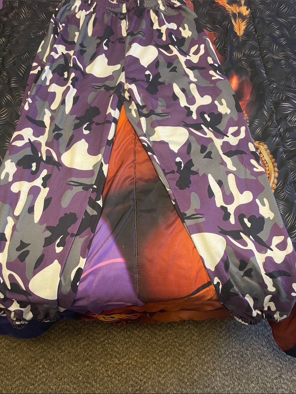 Purple Camo Jogger Pants